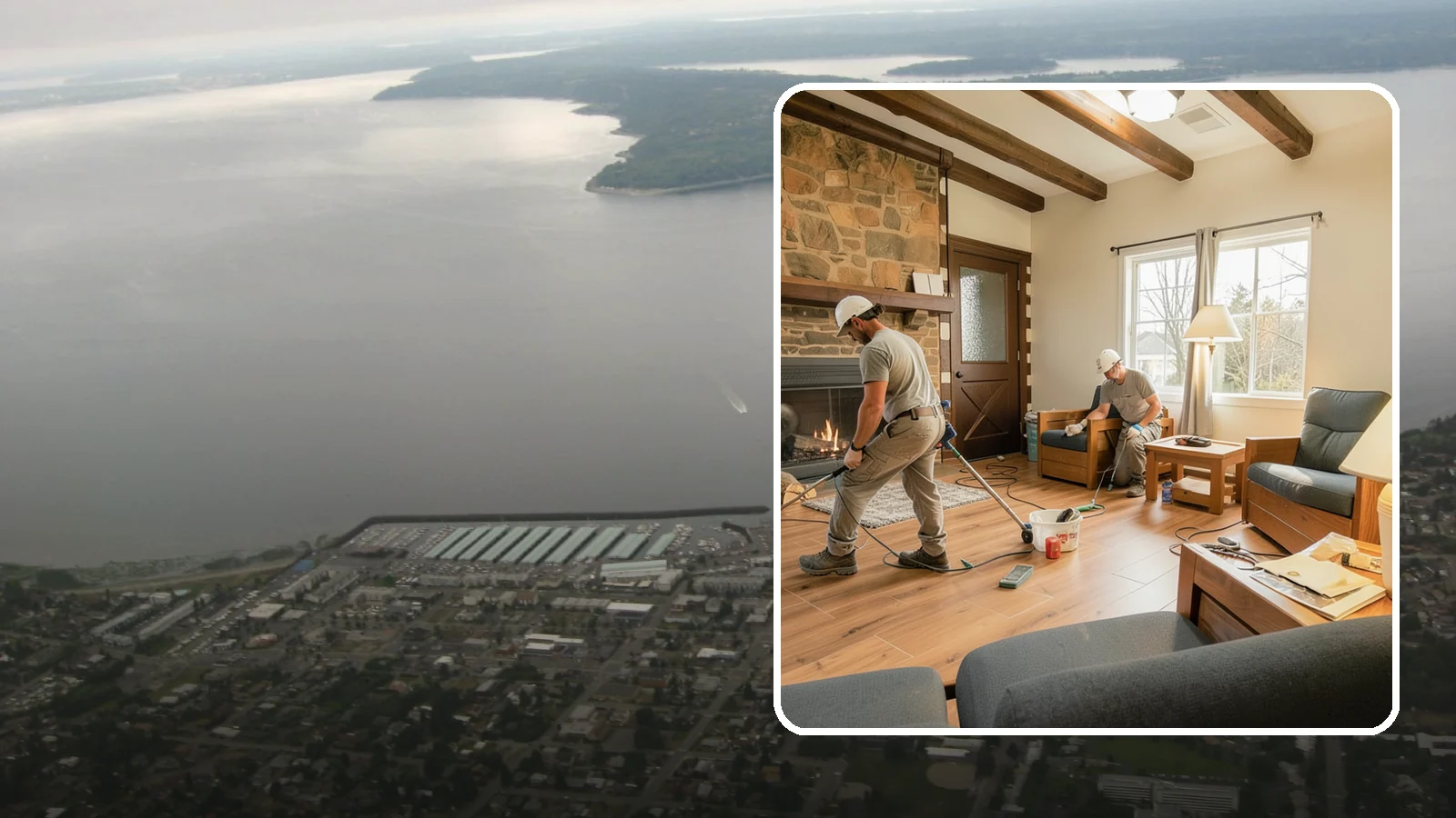 Living Room Flooring Installation in Des Moines, King County, WA - Living room flooring installation that balances everyday durability with the style that sets your home's tone.