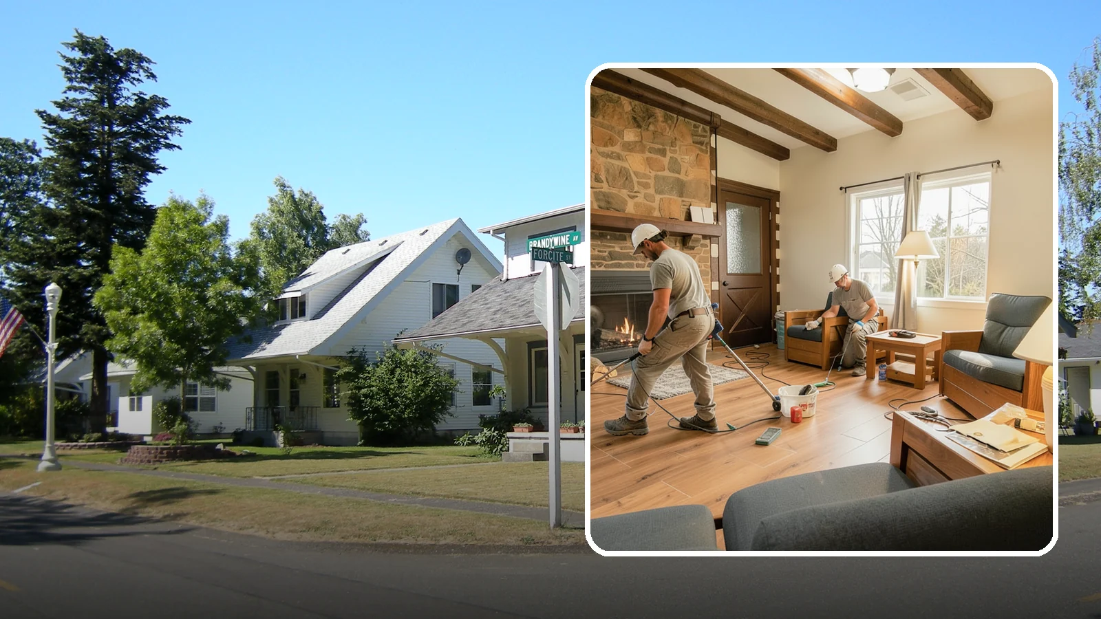Living Room Flooring Installation in DuPont, Pierce County, WA - Living room flooring installation that balances everyday durability with the style that sets your home's tone.