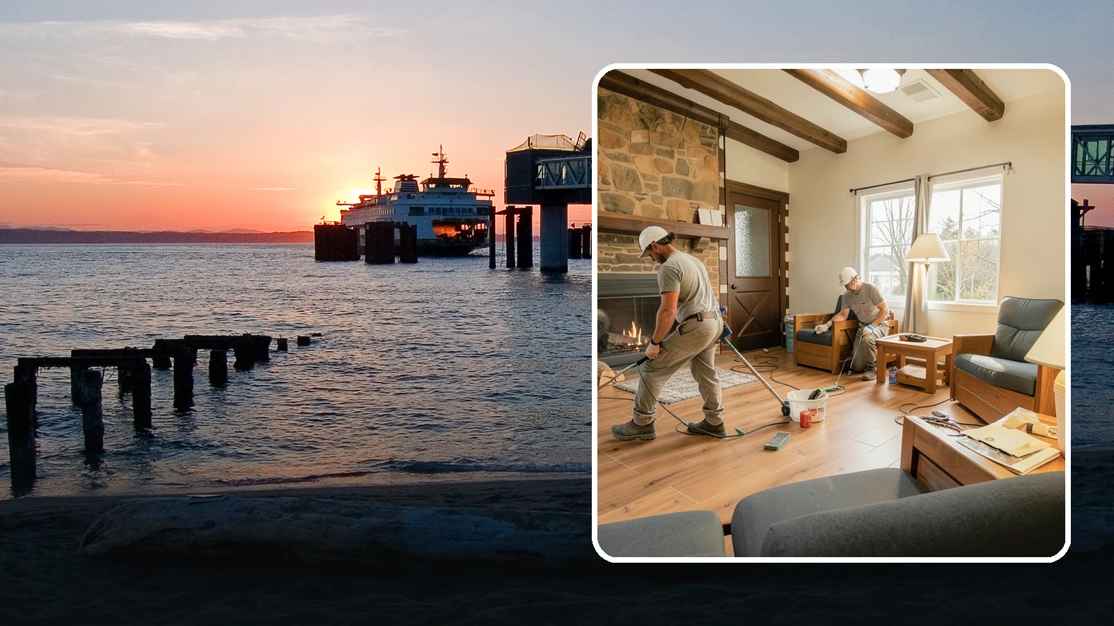 Living Room Flooring Installation in Edmonds, Snohomish County, WA - Living room flooring installation that balances everyday durability with the style that sets your home's tone.