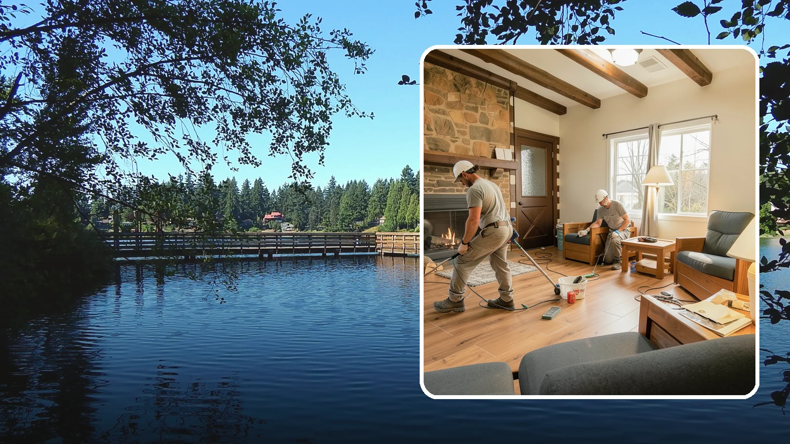 Living Room Flooring Installation in Federal Way, King County, WA - Living room flooring installation that balances everyday durability with the style that sets your home's tone.