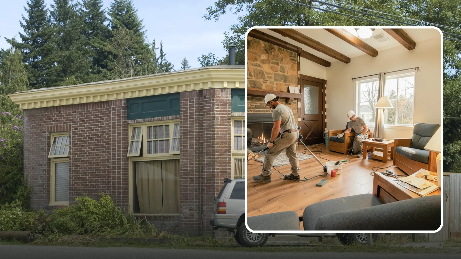 Living Room Flooring Installation in Hamilton, Skagit County, WA - Living room flooring installation that balances everyday durability with the style that sets your home's tone.