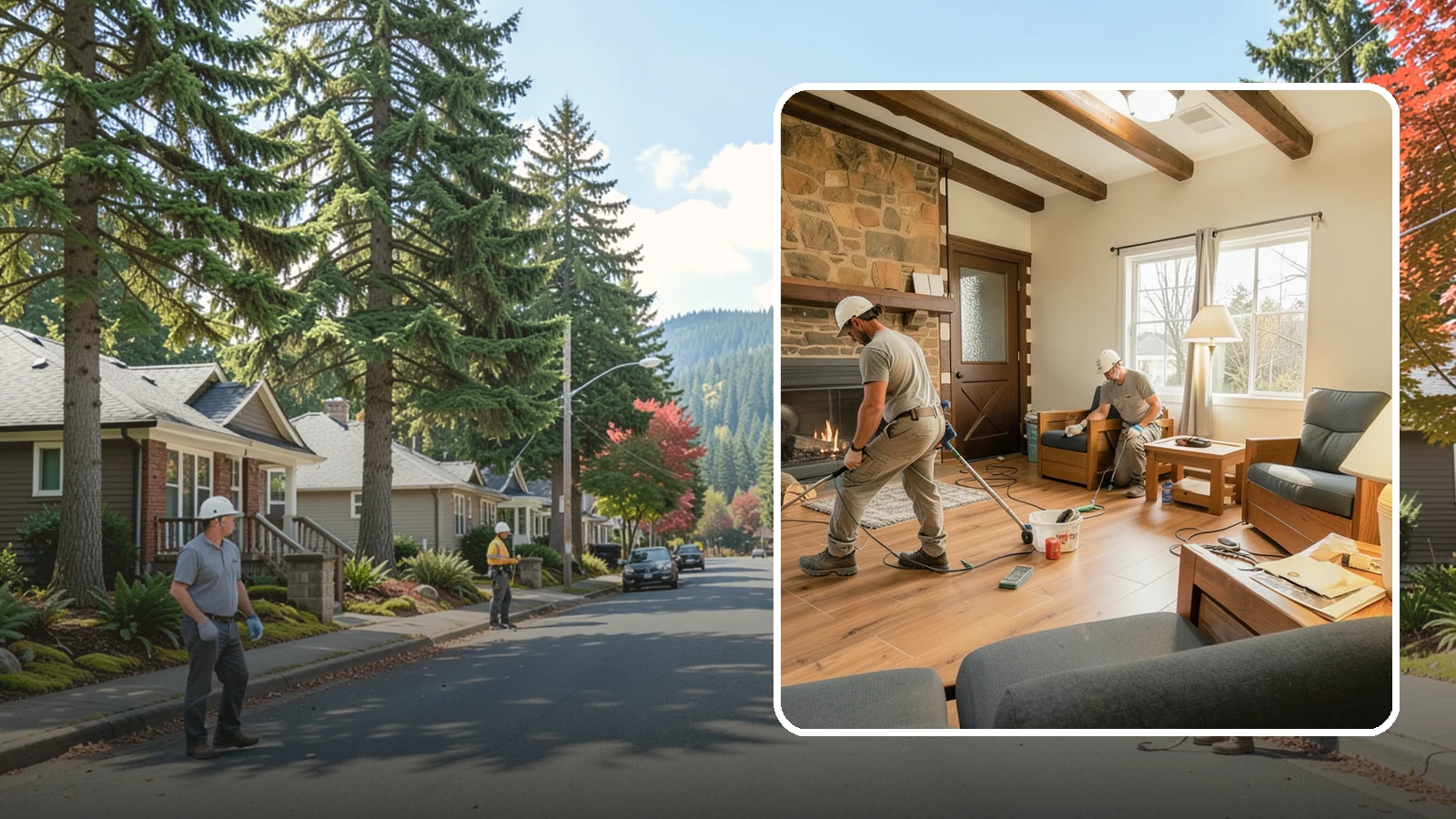 Living Room Flooring Installation in Hunts Point, King County, WA - Living room flooring installation that balances everyday durability with the style that sets your home's tone.