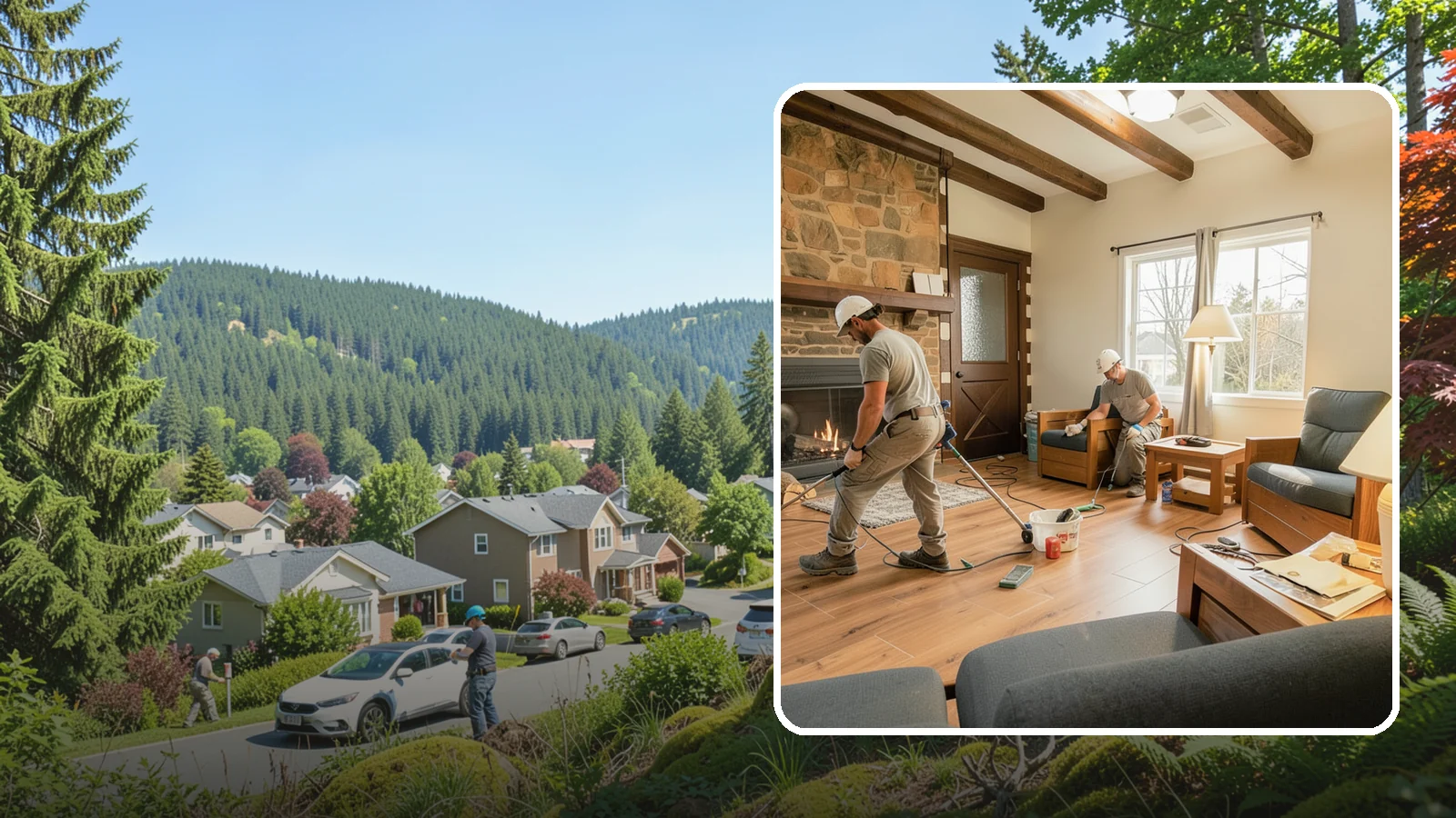 Living Room Flooring Installation in Index, Snohomish County, WA - Living room flooring installation that balances everyday durability with the style that sets your home's tone.