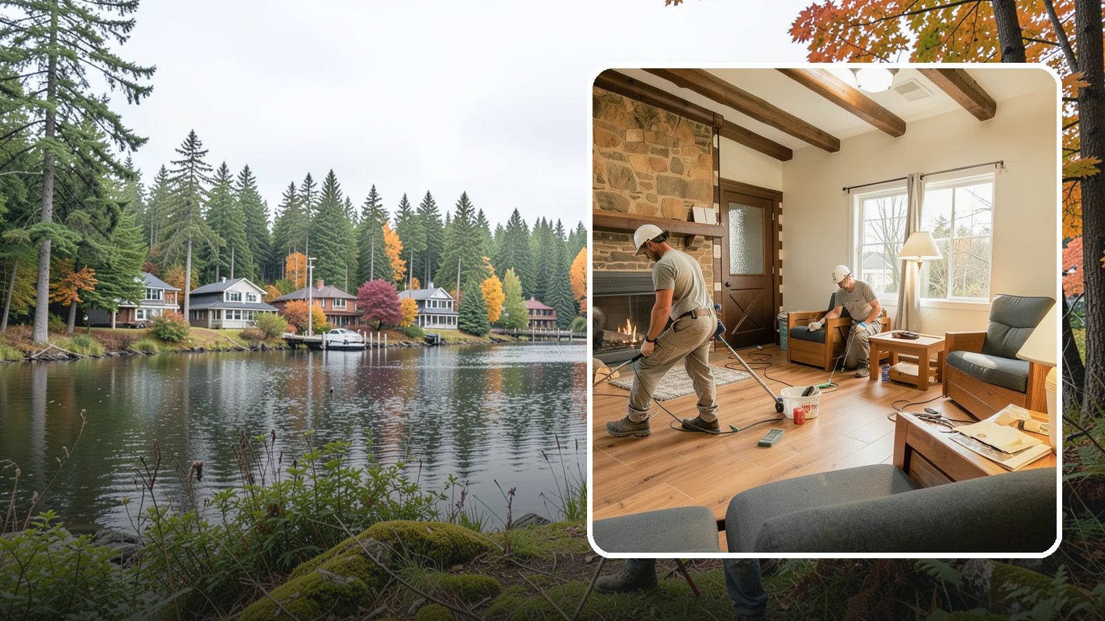 Living Room Flooring Installation in La Conner, Skagit County, WA - Living room flooring installation that balances everyday durability with the style that sets your home's tone.