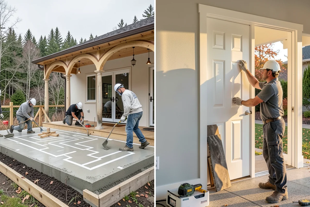 Living Room Flooring Installation in Lake Forest Park, King County, WA - Plan layout for open sightlines