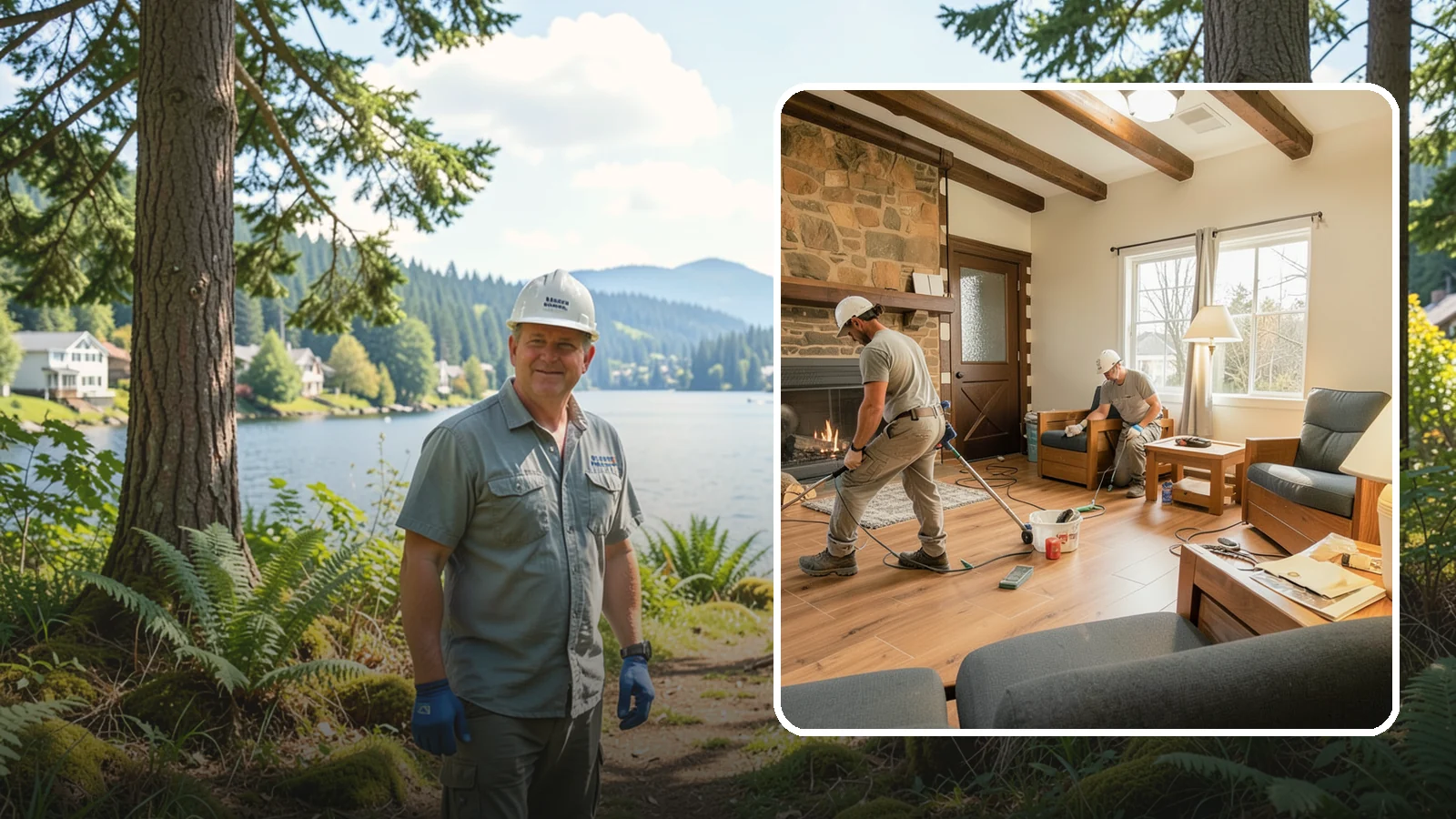 Living Room Flooring Installation in Milton, King County, WA - Living room flooring installation that balances everyday durability with the style that sets your home's tone.