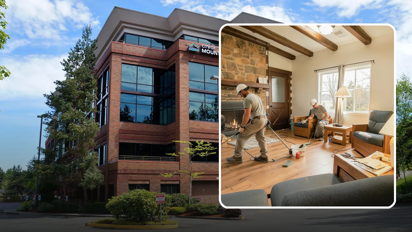 Living Room Flooring Installation in Mountlake Terrace, Snohomish County, WA - Living room flooring installation that balances everyday durability with the style that sets your home's tone.