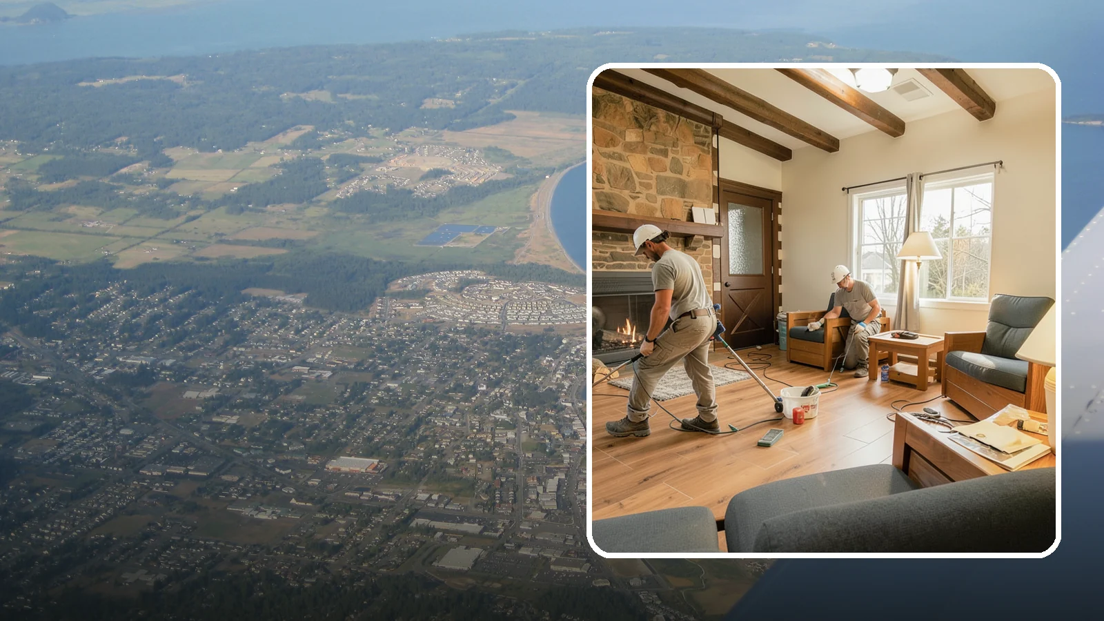 Living Room Flooring Installation in Oak Harbor, Island County, WA - Living room flooring installation that balances everyday durability with the style that sets your home's tone.