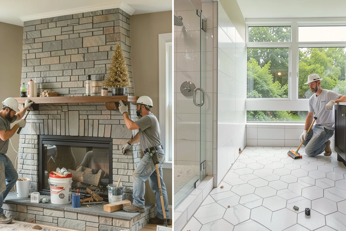 Living Room Flooring Installation in Orting, Pierce County, WA - Plan layout for open sightlines