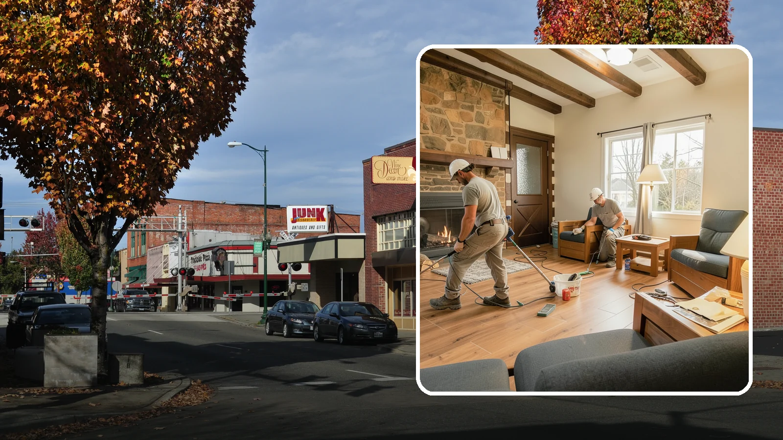 Living Room Flooring Installation in Puyallup, Pierce County, WA - Living room flooring installation that balances everyday durability with the style that sets your home's tone.