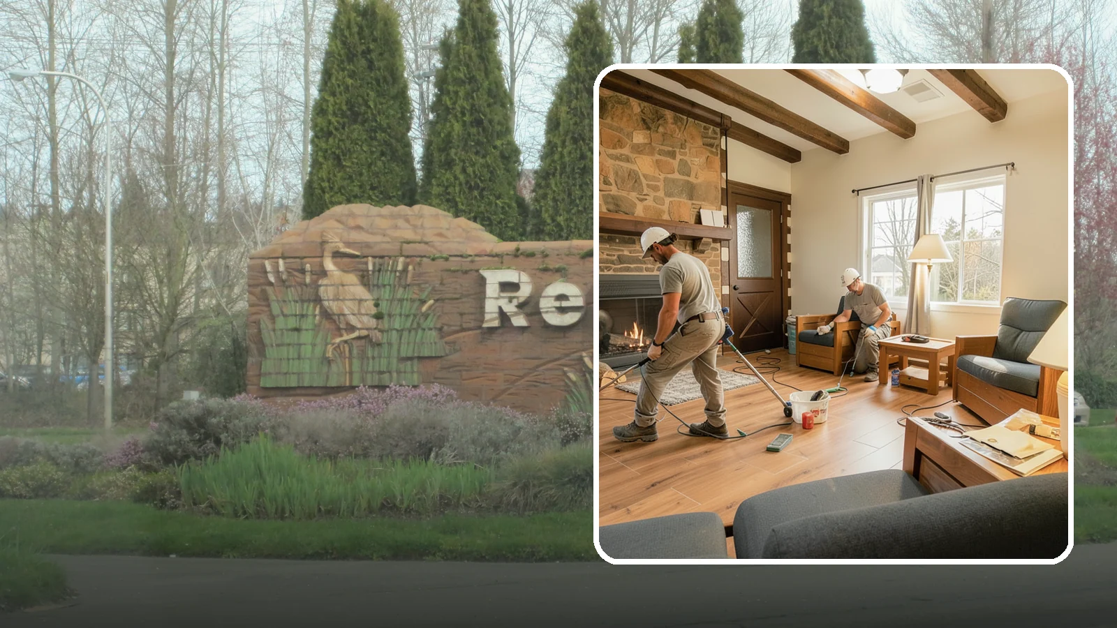 Living Room Flooring Installation in Renton, King County, WA - Living room flooring installation that balances everyday durability with the style that sets your home's tone.