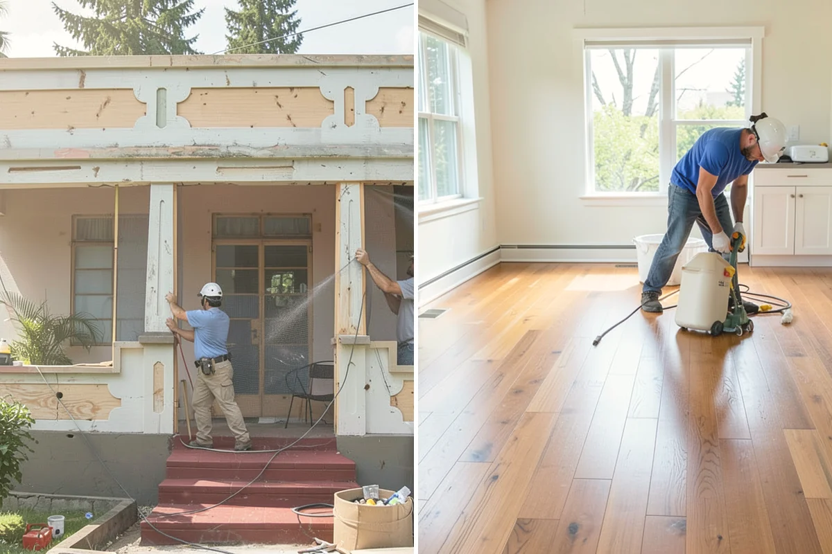Living Room Flooring Installation in Ruston, Pierce County, WA - Plan layout for open sightlines