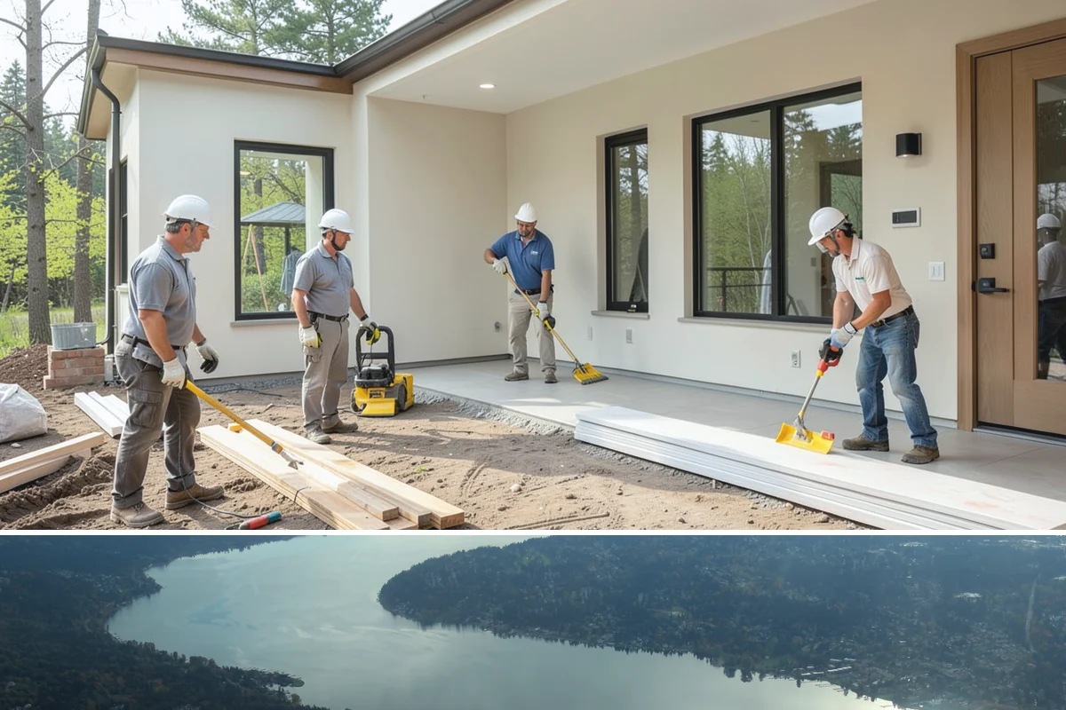 Living Room Flooring Installation in Sammamish, King County, WA - Living room flooring can be installed throughout the year to suit your remodeling schedule.