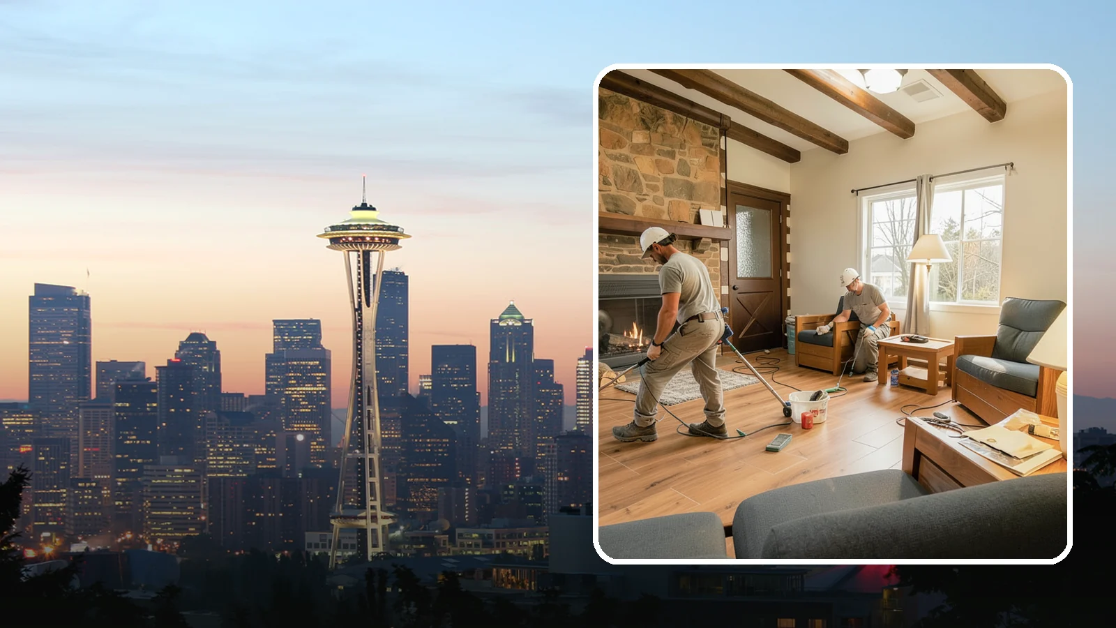 Living Room Flooring Installation in Seattle, King County, WA - Living room flooring installation that balances everyday durability with the style that sets your home's tone.