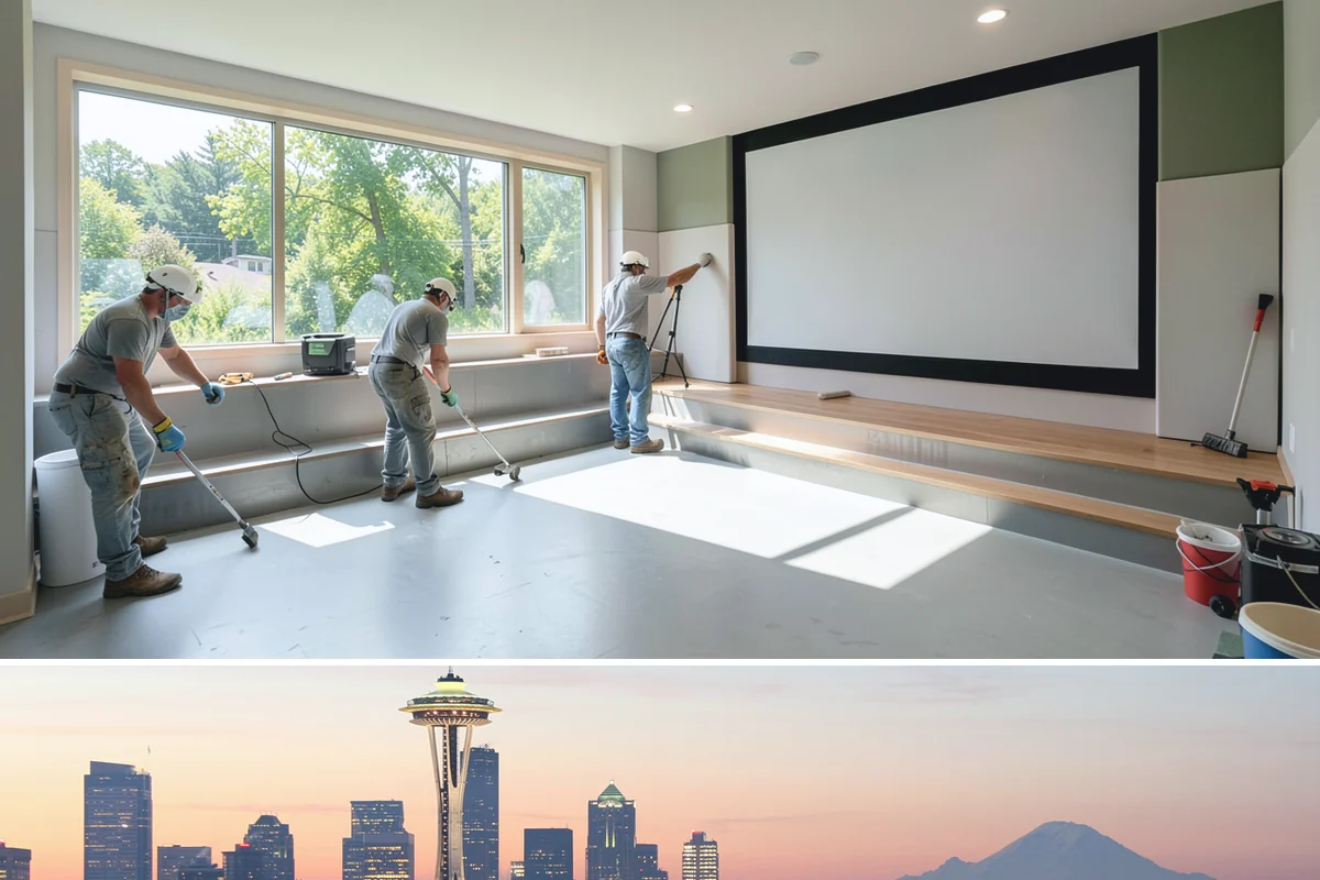 Living Room Flooring Installation in Seattle, King County, WA - Living room flooring can be installed throughout the year to suit your remodeling schedule.