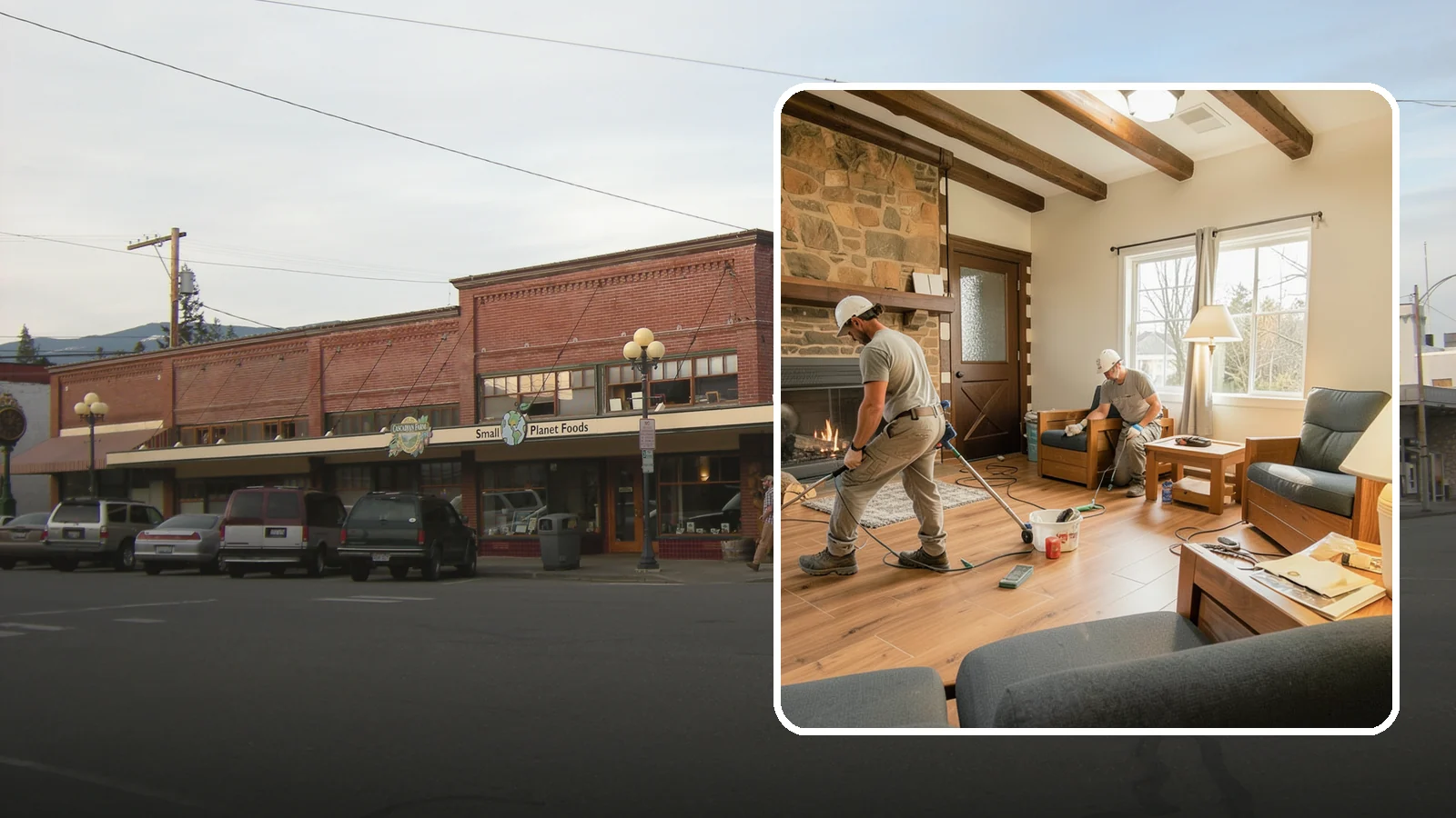Living Room Flooring Installation in Sedro-Woolley, Skagit County, WA - Living room flooring installation that balances everyday durability with the style that sets your home's tone.