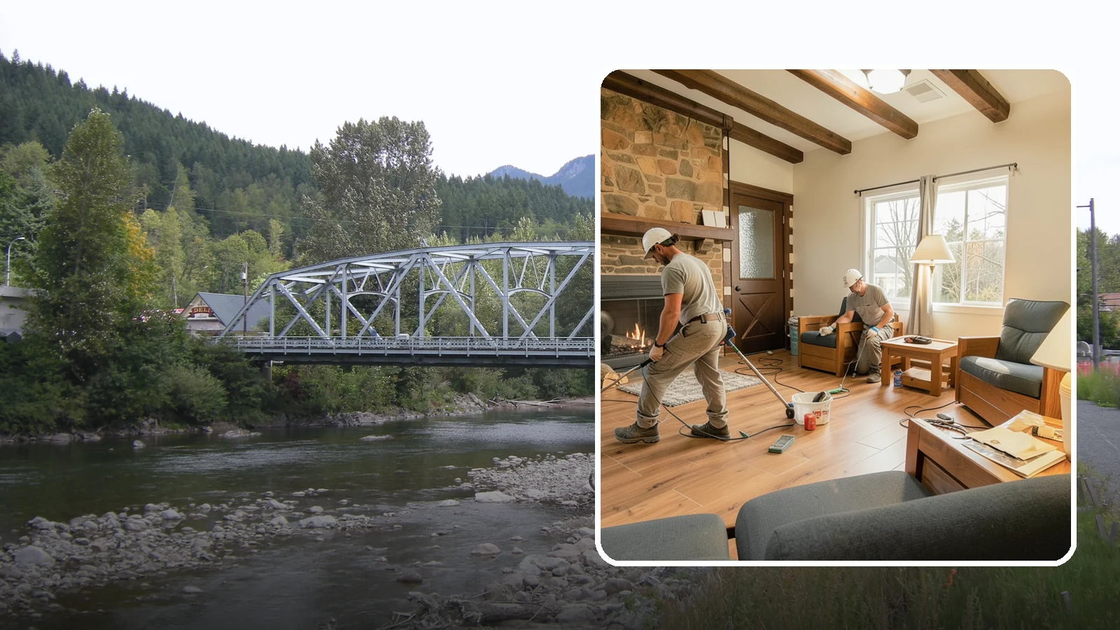 Living Room Flooring Installation in Skykomish, King County, WA - Living room flooring installation that balances everyday durability with the style that sets your home's tone.
