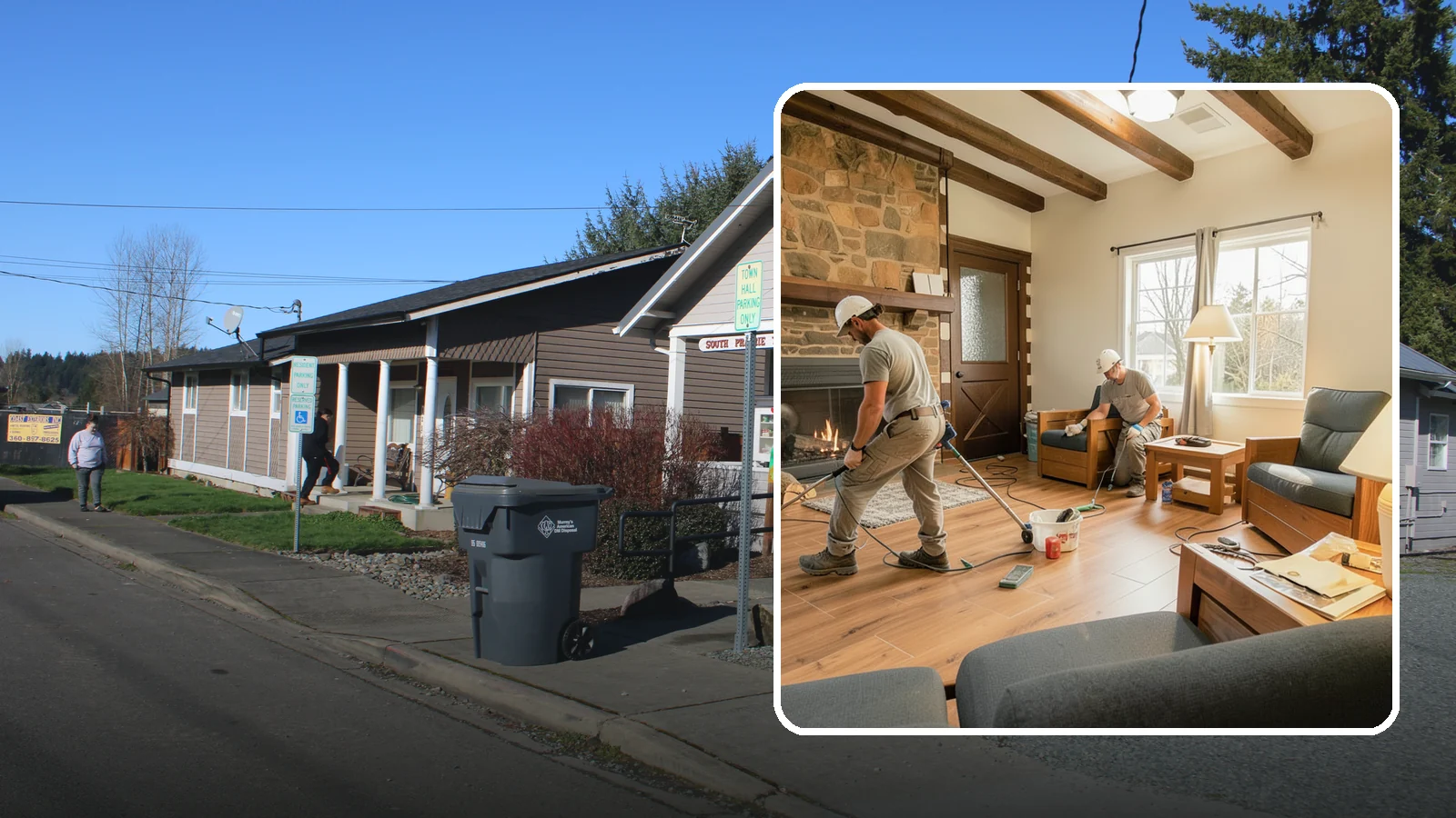 Living Room Flooring Installation in South Prairie, Pierce County, WA - Living room flooring installation that balances everyday durability with the style that sets your home's tone.