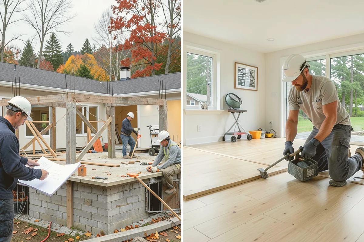Living Room Flooring Installation in Stanwood, Snohomish County, WA - Plan layout for open sightlines