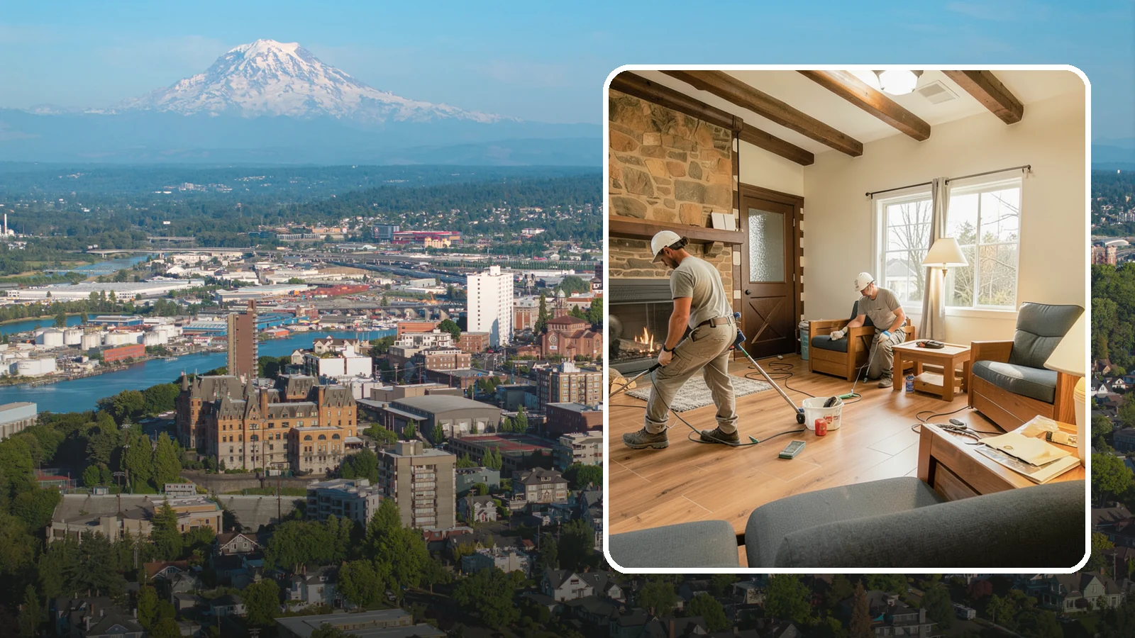 Living Room Flooring Installation in Tacoma, Pierce County, WA - Living room flooring installation that balances everyday durability with the style that sets your home's tone.