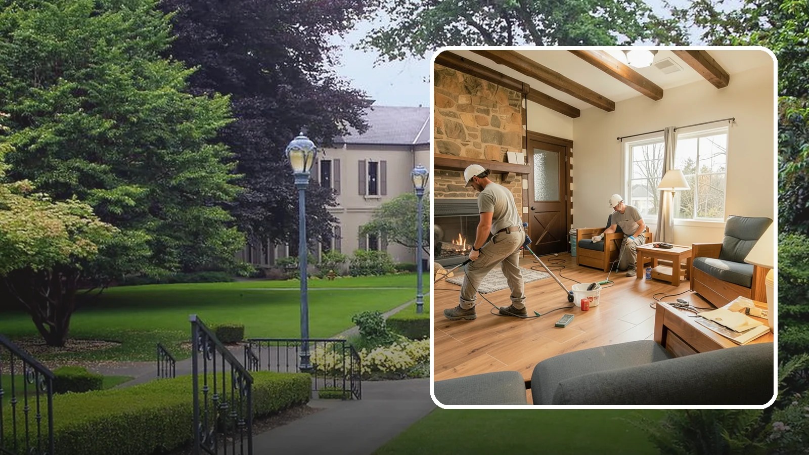 Living Room Flooring Installation in Woodinville, King County, WA - Living room flooring installation that balances everyday durability with the style that sets your home's tone.