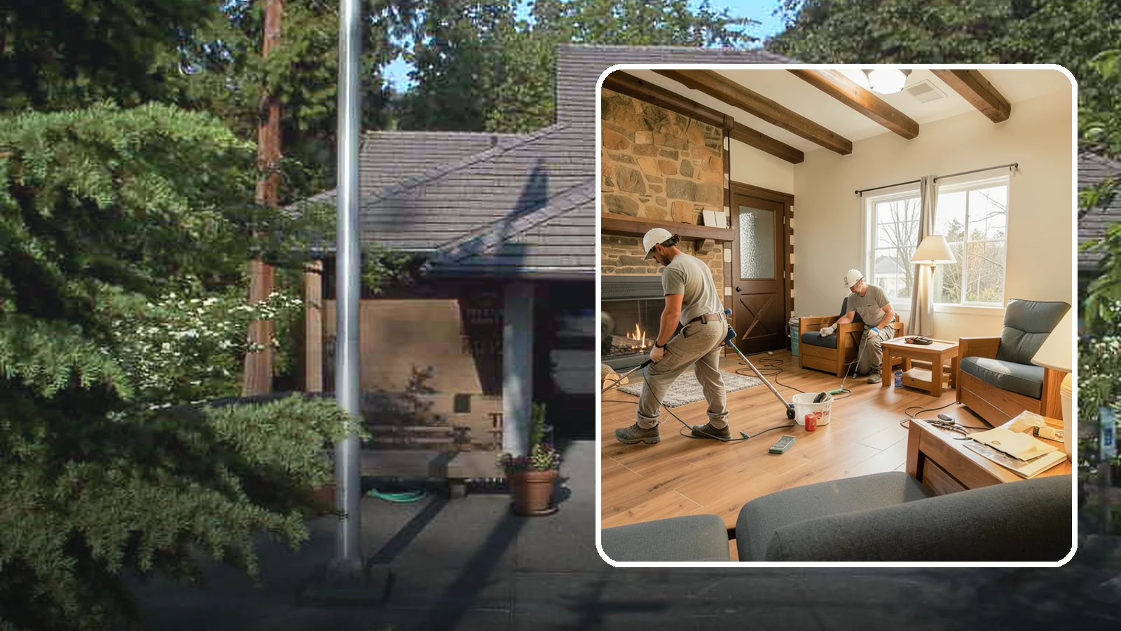 Living Room Flooring Installation in Yarrow Point, King County, WA - Living room flooring installation that balances everyday durability with the style that sets your home's tone.