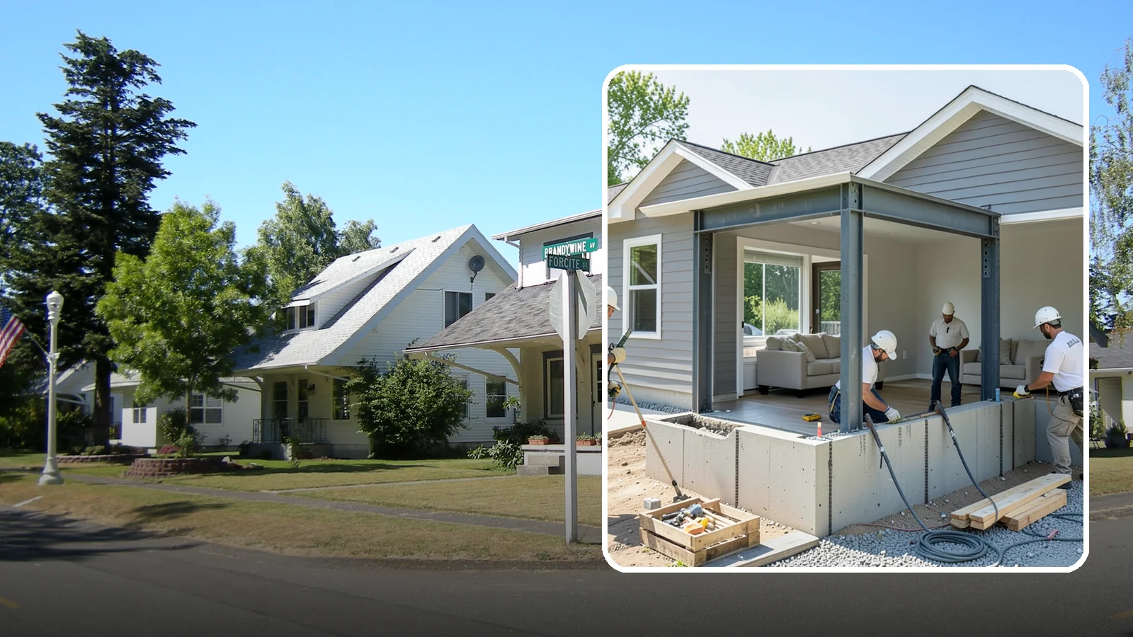Load-Bearing Wall Removal in DuPont, Pierce County, WA - Safely removing a structural wall with engineered beam support to open your home without compromising stability.