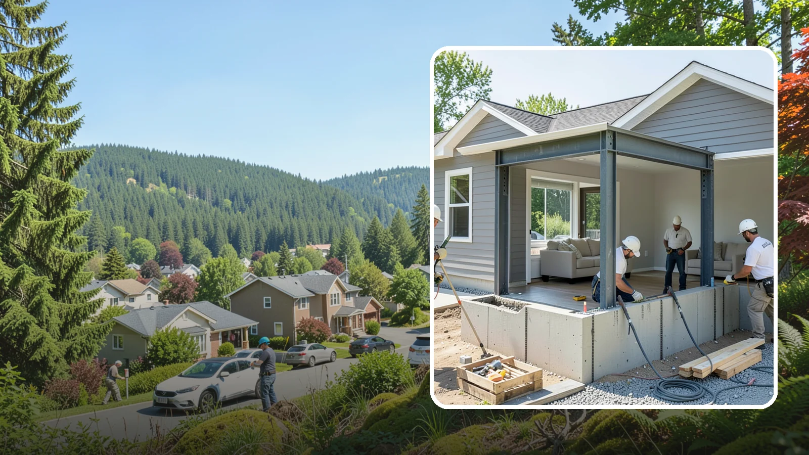Load-Bearing Wall Removal in Index, Snohomish County, WA - Safely removing a structural wall with engineered beam support to open your home without compromising stability.