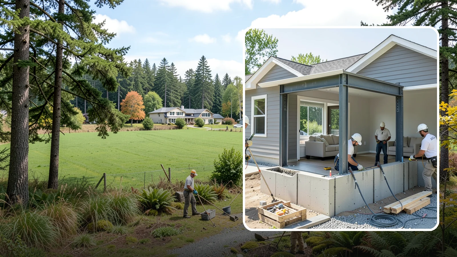 Load-Bearing Wall Removal in Lyman, Skagit County, WA - Safely removing a structural wall with engineered beam support to open your home without compromising stability.