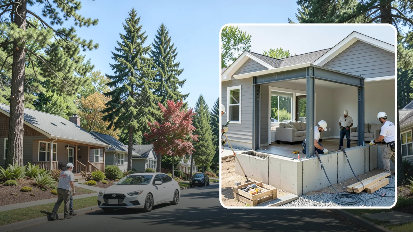 Load-Bearing Wall Removal in Orting, Pierce County, WA - Safely removing a structural wall with engineered beam support to open your home without compromising stability.