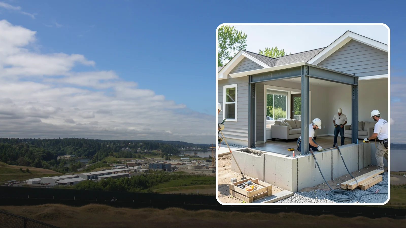 Load-Bearing Wall Removal in University Place, Pierce County, WA - Safely removing a structural wall with engineered beam support to open your home without compromising stability.