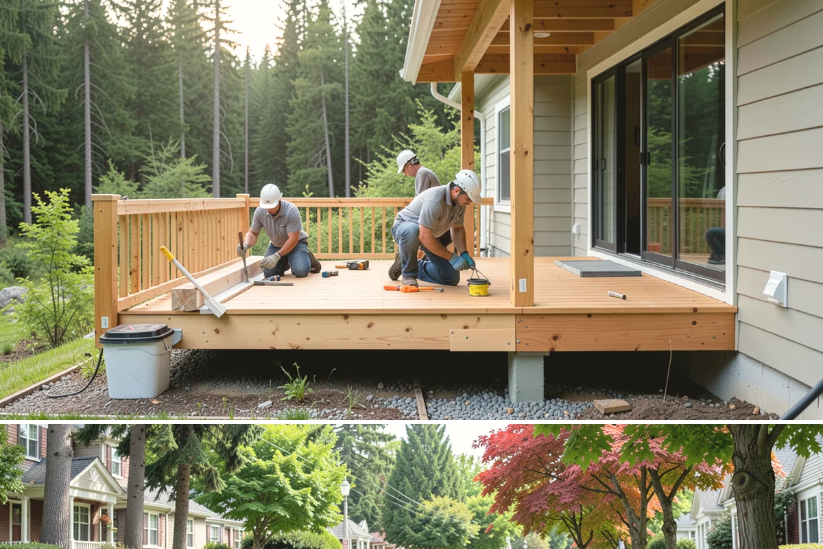 Log Siding Installation in Beaux Arts Village, King County, WA - Dry summer months allow stains and sealers to cure fully before the wet season sets in.