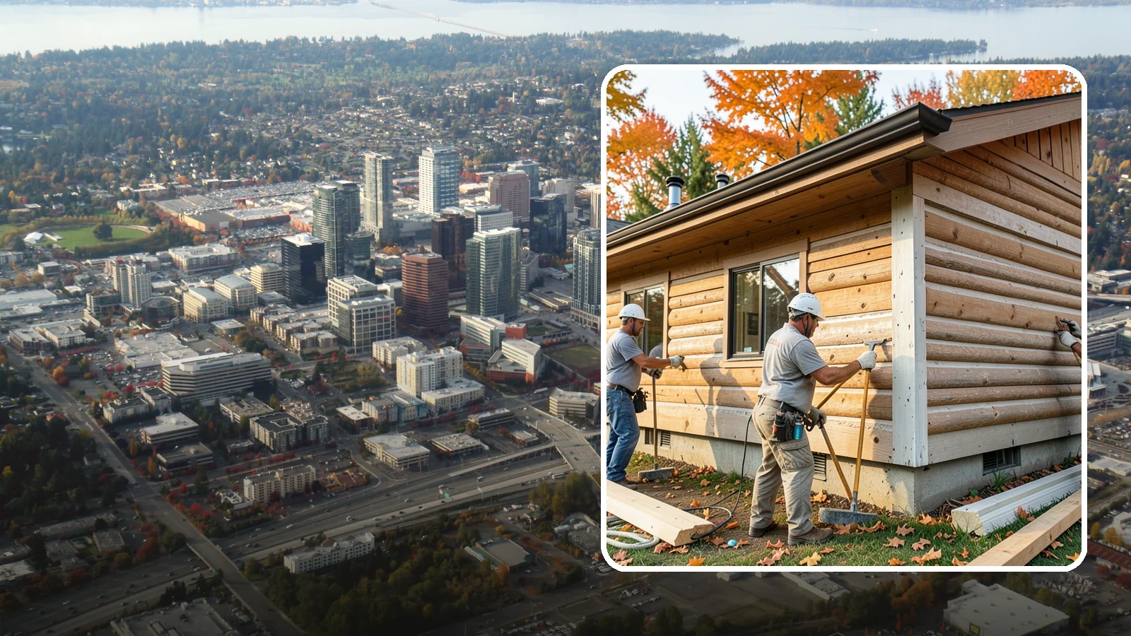 Log Siding Installation in Bellevue, King County, WA - We install log siding that gives homes an authentic cabin appearance without full log construction.