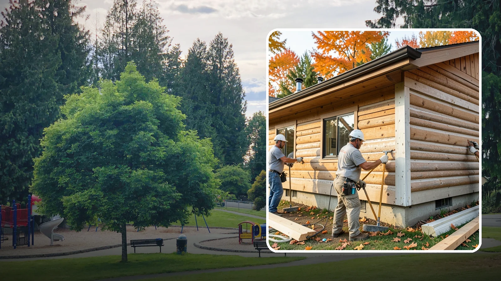 Log Siding Installation in Bonney Lake, Pierce County, WA - We install log siding that gives homes an authentic cabin appearance without full log construction.