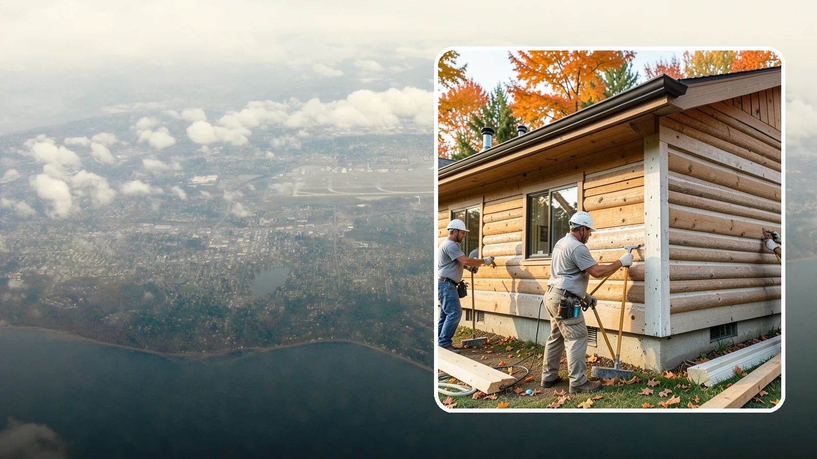 Log Siding Installation in Burien, King County, WA - We install log siding that gives homes an authentic cabin appearance without full log construction.