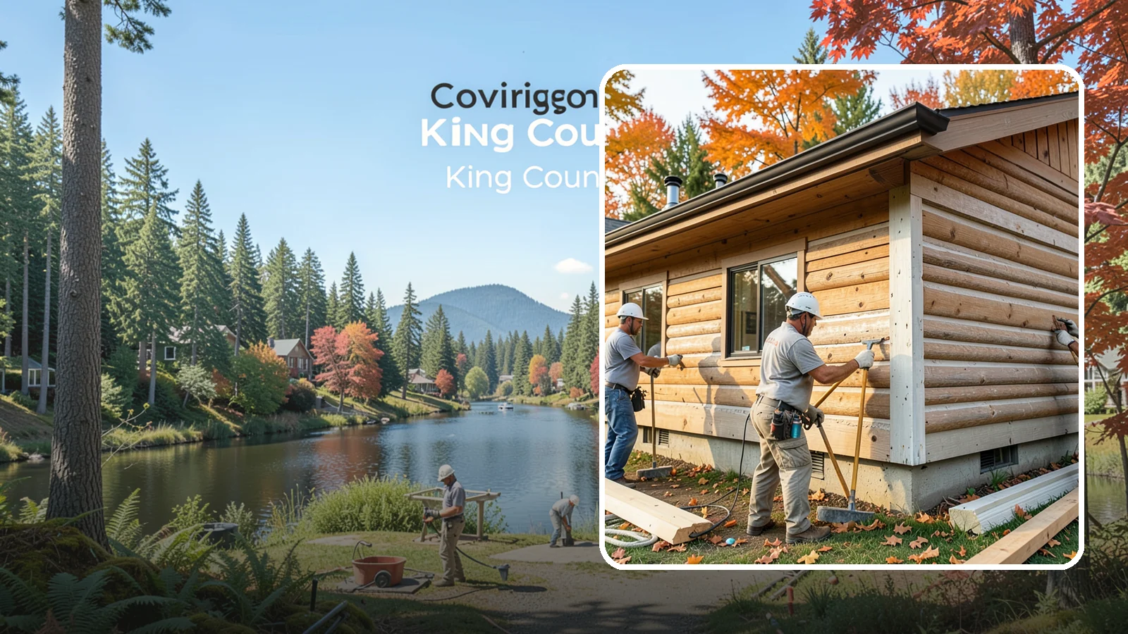 Log Siding Installation in Covington, King County, WA - We install log siding that gives homes an authentic cabin appearance without full log construction.