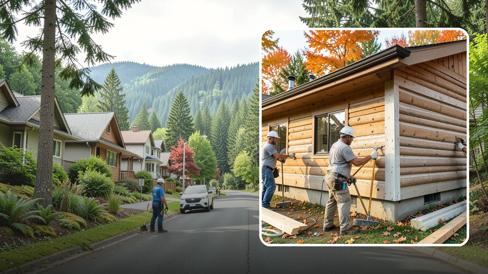 Log Siding Installation in Darrington, Snohomish County, WA - We install log siding that gives homes an authentic cabin appearance without full log construction.