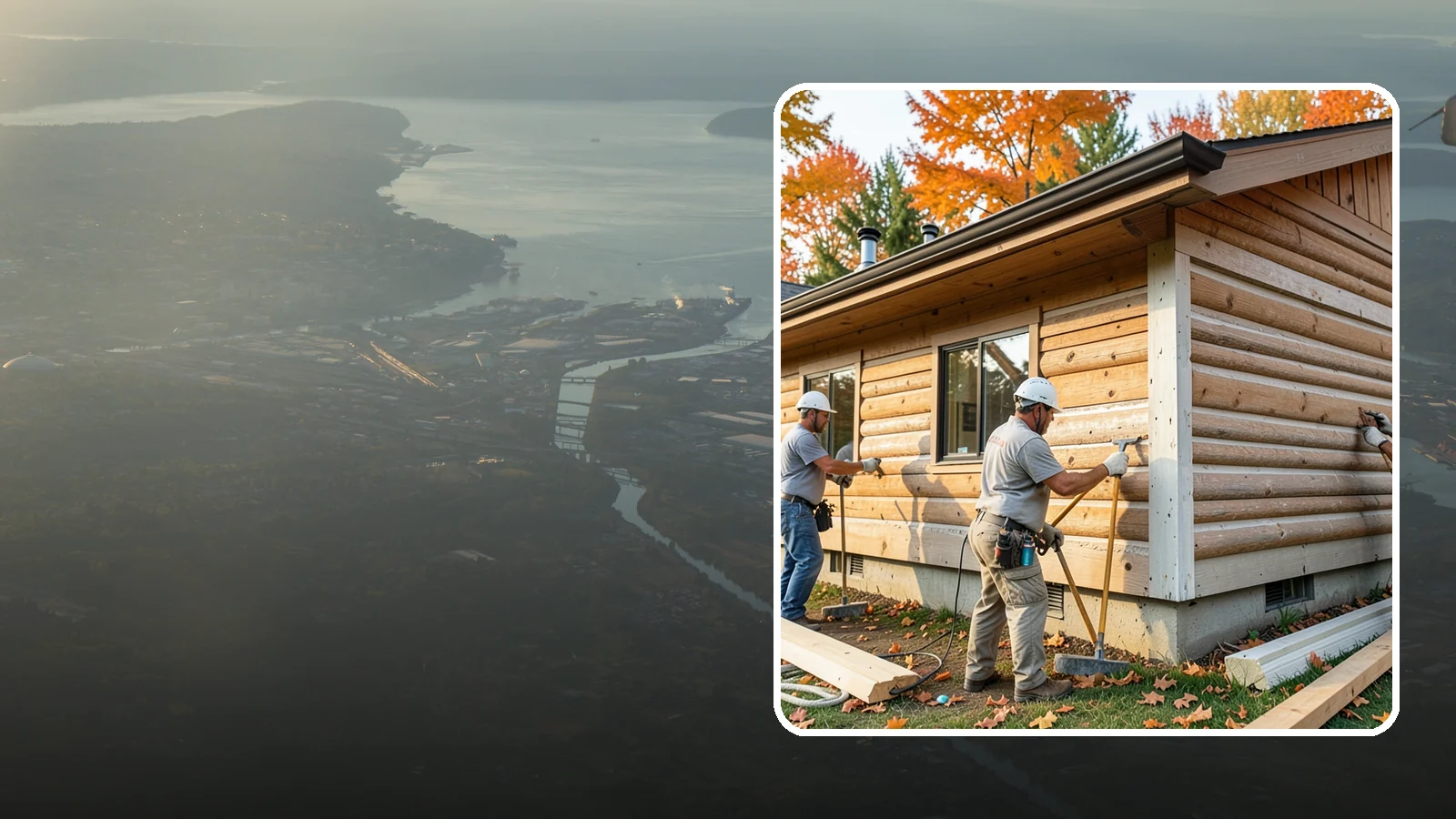 Log Siding Installation in Fife, Pierce County, WA - We install log siding that gives homes an authentic cabin appearance without full log construction.
