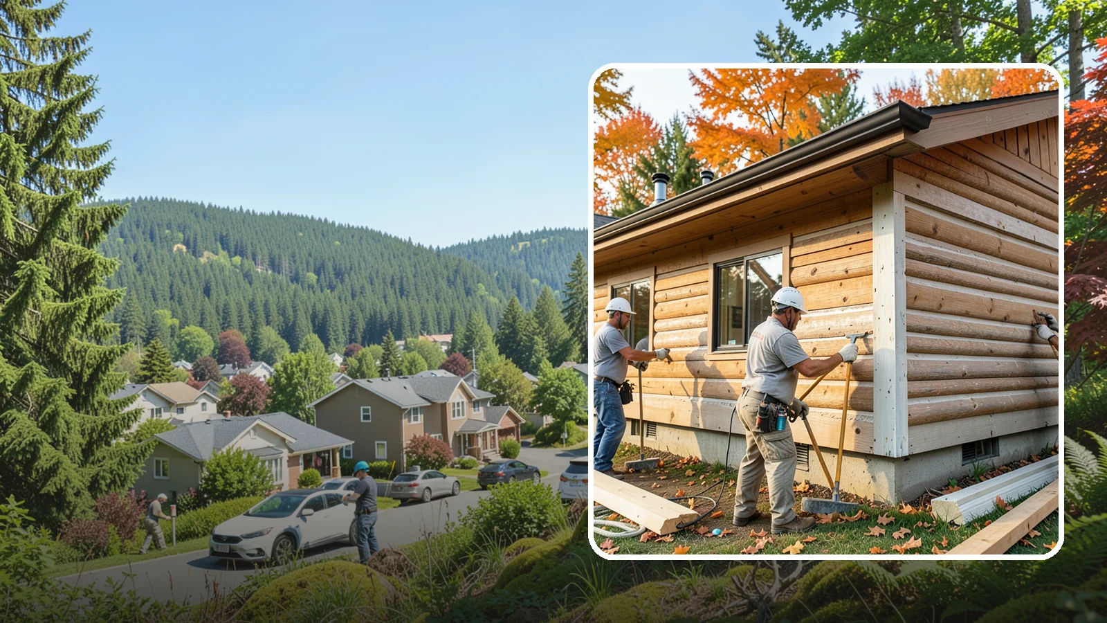 Log Siding Installation in Index, Snohomish County, WA - We install log siding that gives homes an authentic cabin appearance without full log construction.