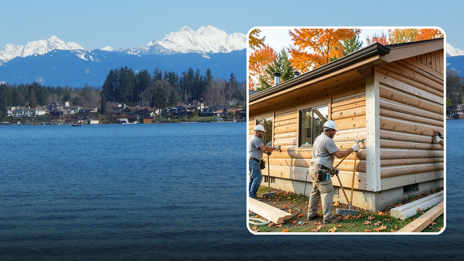 Log Siding Installation in Lake Stevens, Snohomish County, WA - We install log siding that gives homes an authentic cabin appearance without full log construction.