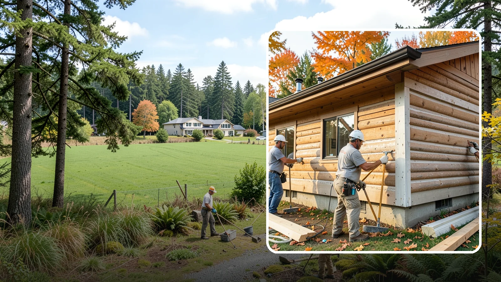 Log Siding Installation in Lyman, Skagit County, WA - We install log siding that gives homes an authentic cabin appearance without full log construction.