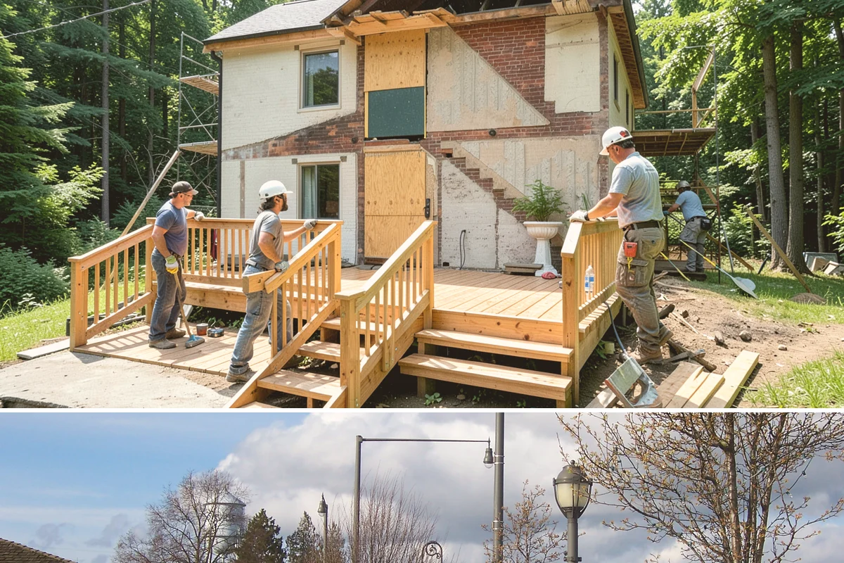 Log Siding Installation in Marysville, Snohomish County, WA - Dry summer months allow stains and sealers to cure fully before the wet season sets in.