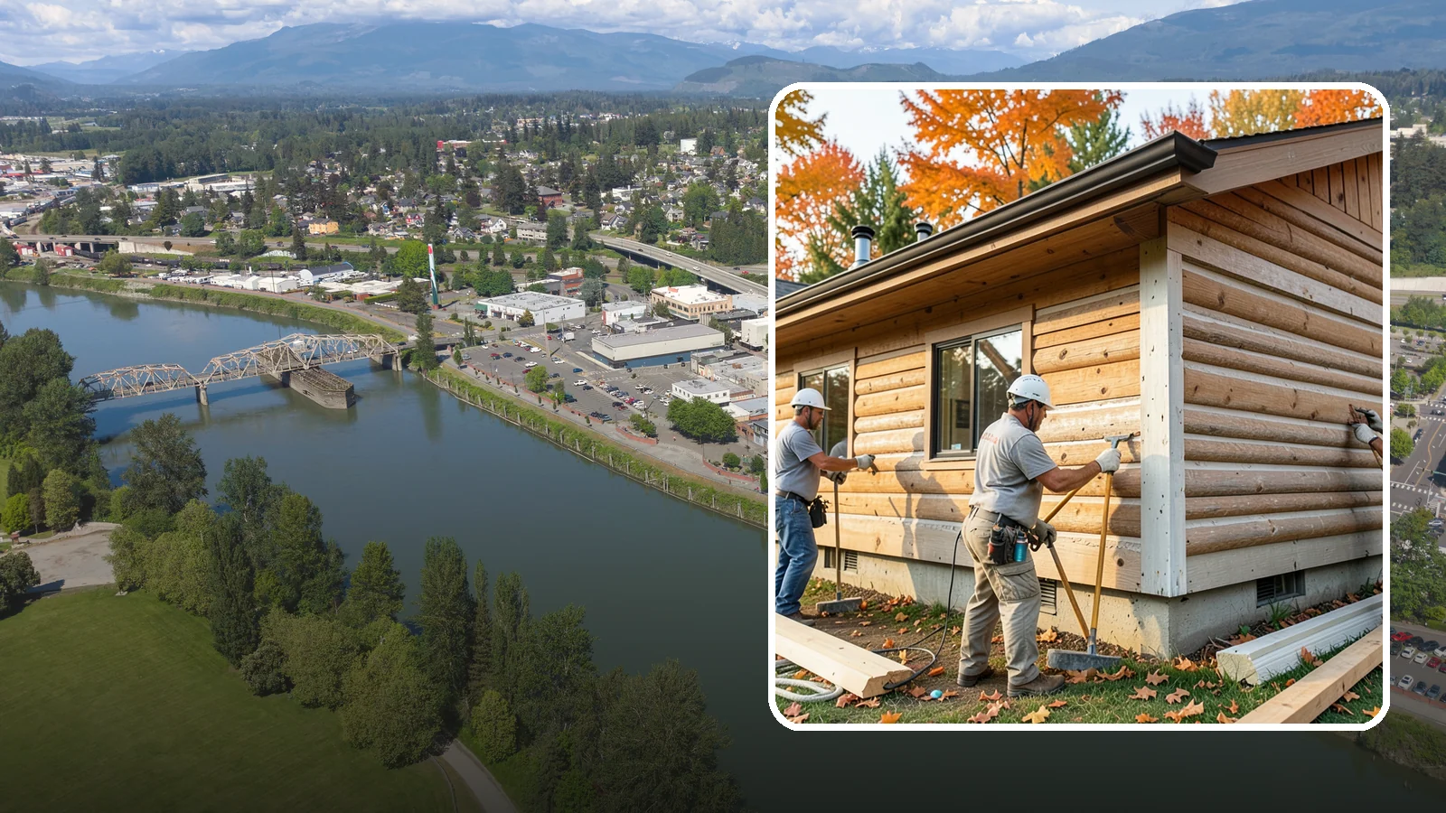 Log Siding Installation in Mount Vernon, Skagit County, WA - We install log siding that gives homes an authentic cabin appearance without full log construction.