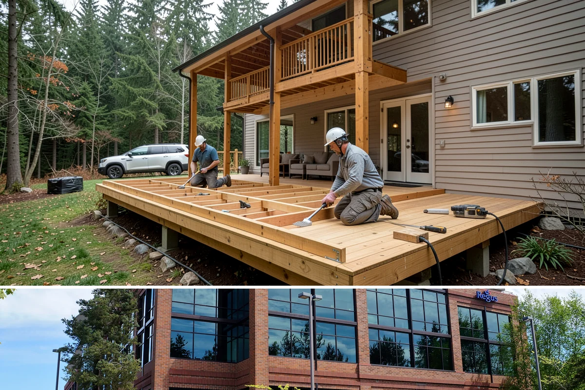 Log Siding Installation in Mountlake Terrace, Snohomish County, WA - Dry summer months allow stains and sealers to cure fully before the wet season sets in.