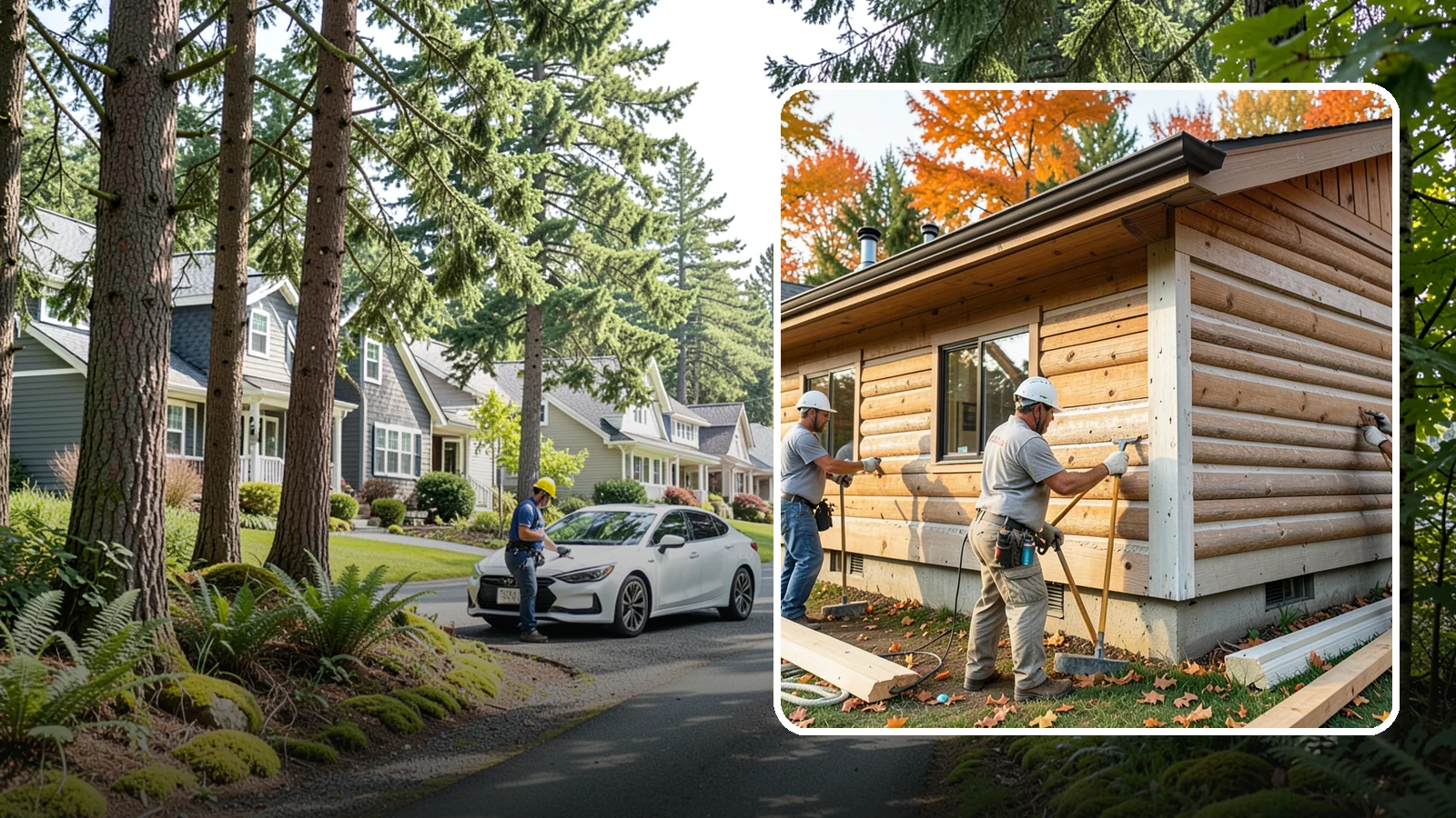 Log Siding Installation in Normandy Park, King County, WA - We install log siding that gives homes an authentic cabin appearance without full log construction.