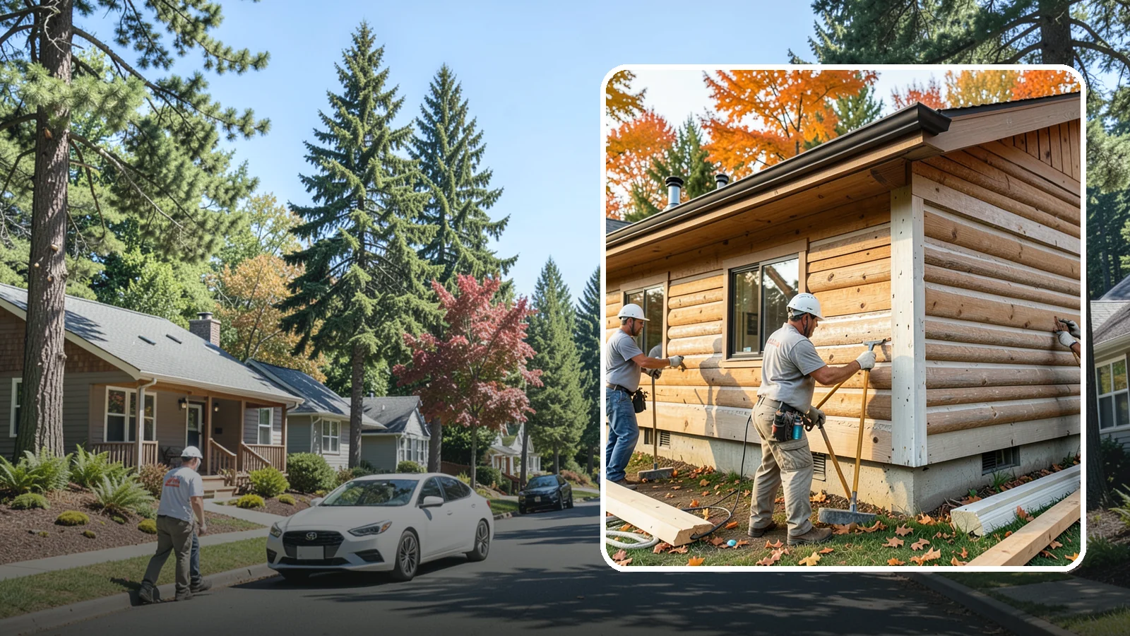 Log Siding Installation in Orting, Pierce County, WA - We install log siding that gives homes an authentic cabin appearance without full log construction.