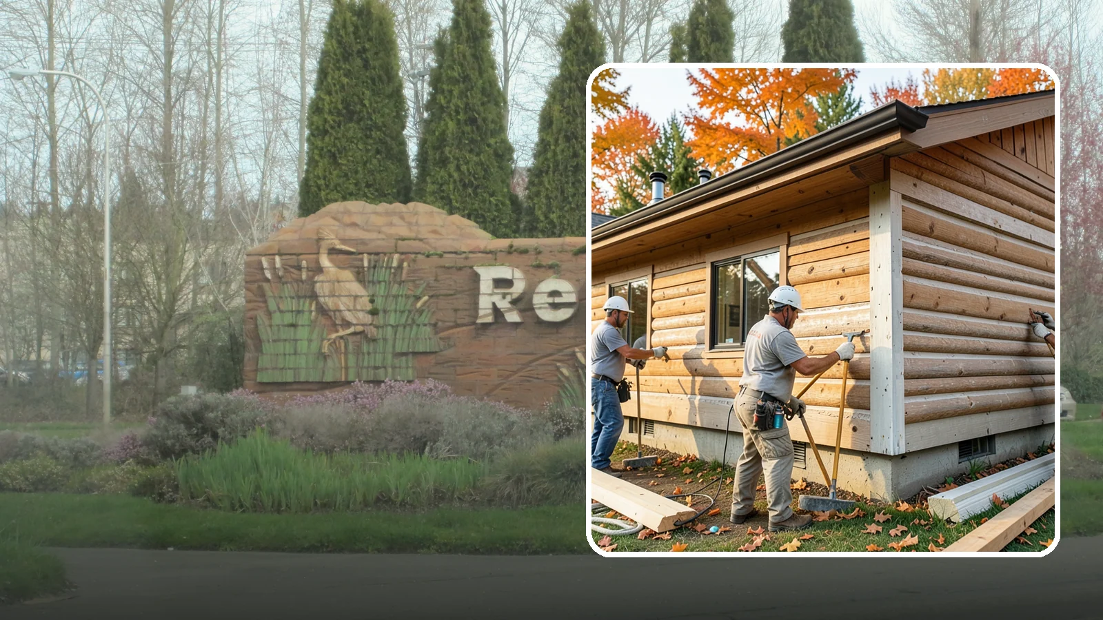 Log Siding Installation in Renton, King County, WA - We install log siding that gives homes an authentic cabin appearance without full log construction.