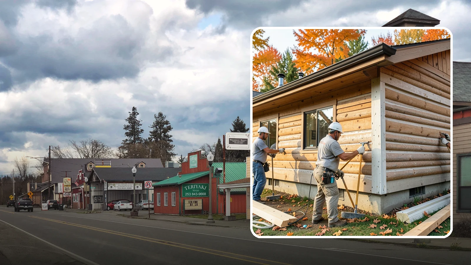 Log Siding Installation in Roy, Pierce County, WA - We install log siding that gives homes an authentic cabin appearance without full log construction.