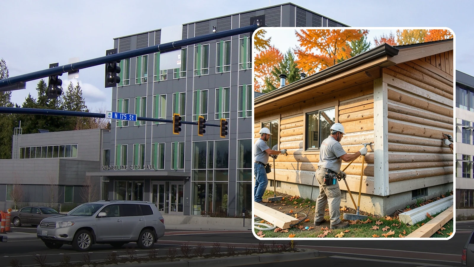 Log Siding Installation in Shoreline, King County, WA - We install log siding that gives homes an authentic cabin appearance without full log construction.
