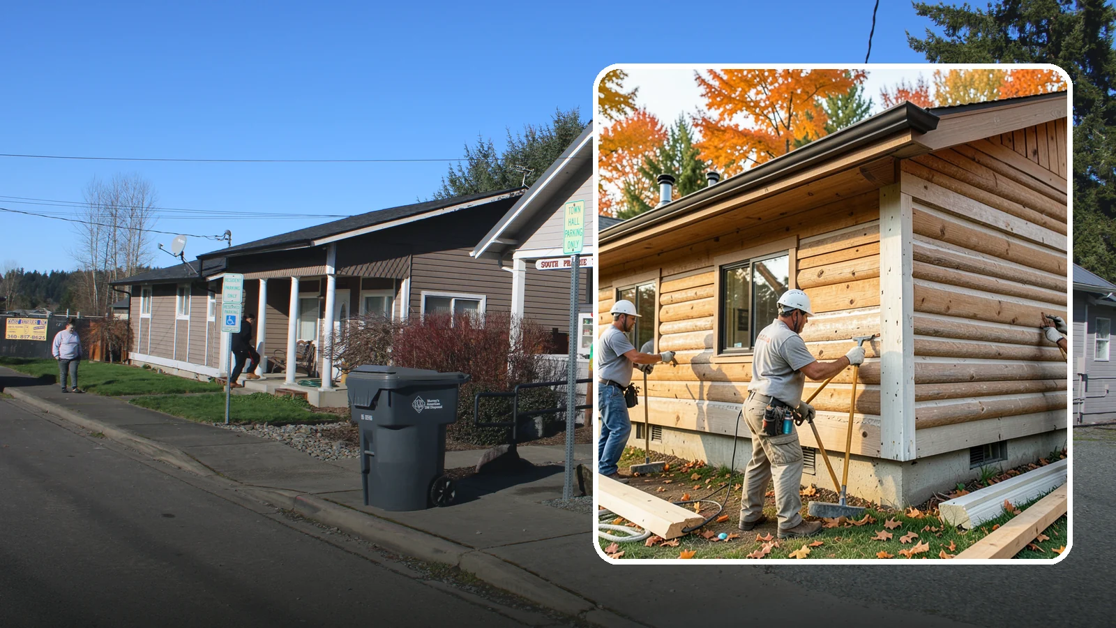 Log Siding Installation in South Prairie, Pierce County, WA - We install log siding that gives homes an authentic cabin appearance without full log construction.